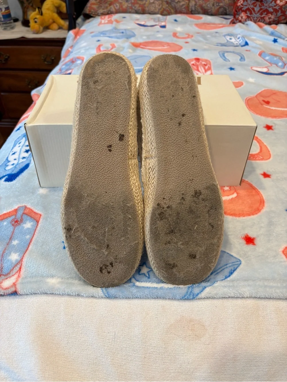 White Mountain Cream Crochet Espadrille Slip-Ons